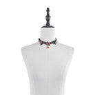 Darkinlove Women's Gothic Heart Cross Diamante Necklace