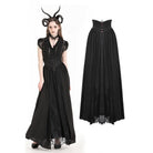Darkinlove Women's Gothic Heart Embroidered High-waisted Skirt