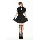 Darkinlove Women's Gothic High-waisted Layered Skirt