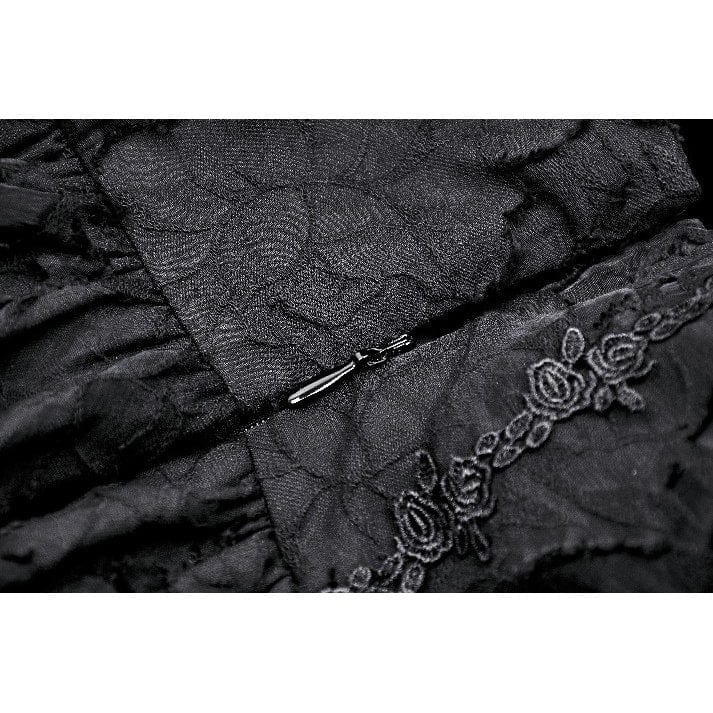 Darkinlove Women's Gothic High-waisted Layered Skirt