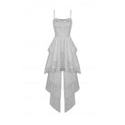 Darkinlove Women's Gothic Irregular Butterfly Embroidered Slip Dress Wedding Dress