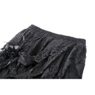 Darkinlove Women's Gothic Irregular Distressed Lace Skirt
