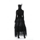 Darkinlove Gothic-Rock für Damen, unregelmäßiger Floacking-Mesh-Gewürzrock