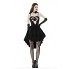 Darkinlove Women's Gothic Irregular Heart Lace Splice Slip Dress