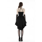 Darkinlove Women's Gothic Irregular Heart Lace Splice Slip Dress