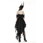Darkinlove Women's Gothic Irregular Lace Splice Dress