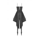 Darkinlove Women's Gothic Irregular Lace Splice Dress