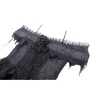 Darkinlove Women's Gothic Irregular Lace Splice Dress