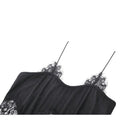 Darkinlove Women's Gothic Irregular Lace Splice Tank Top