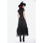 Darkinlove Women's Gothic Irregular Lace-up Underbust Corset