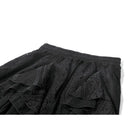 Darkinlove Women's Gothic Irregular Layered Mesh Long Skirt