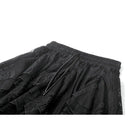 Darkinlove Women's Gothic Irregular Layered Mesh Long Skirt