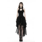 Darkinlove Women's Gothic Irregular Off Shoulder Lace Dress