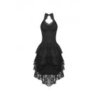 Darkinlove Women's Gothic Irregular Off Shoulder Lace Dress