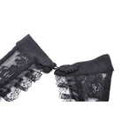 Darkinlove Women's Gothic Irregular Off Shoulder Lace Dress