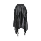 Darkinlove Women's Gothic Irregular Ruffled High-Low Skirt