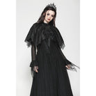 Darkinlove Women's Gothic Irregular Tassels Cape with Neckwear