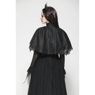 Darkinlove Women's Gothic Irregular Tassels Cape with Neckwear