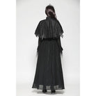 Darkinlove Women's Gothic Irregular Tassels Cape with Neckwear