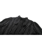 Darkinlove Women's Gothic Irregular Unedged Puff Sleeved Shirt