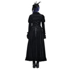 Darkinlove Women's Gothic Jacquard Cutout Buckle Strap Bell Sleeve Top