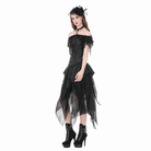 Darkinlove Women's Gothic Jacquard Decal Lace-up Overbust Corset