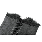 Darkinlove Women's Gothic Jacquard Decal Lace-up Overbust Corset