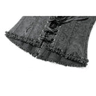 Darkinlove Women's Gothic Jacquard Decal Lace-up Overbust Corset