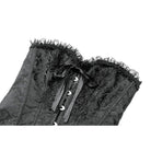 Darkinlove Women's Gothic Jacquard Decal Lace-up Overbust Corset