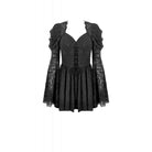 Darkinlove Women's Gothic Jacquard Floral Lace Sleeved Dress