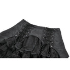 Darkinlove Women's Gothic Jacquard Layered Lace Swallowtail Skirt