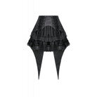 Darkinlove Women's Gothic Jacquard Layered Lace Swallowtail Skirt