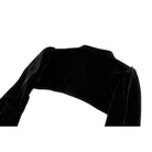 Darkinlove Women's Gothic Lace Applique Flare Sleeve Velvet Cape
