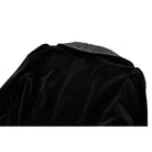 Darkinlove Women's Gothic Lace Applique Lapel Zipper Tailcoat Jacket