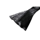 Darkinlove Women's Gothic Lace Applique Mock Neck Flare Sleeve Velvet Top