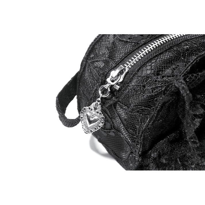 Darkinlove Women's Gothic Lace Bow Knot Mini Handbag