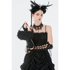 Darkinlove Women's Gothic Lace Bow Knot Mini Handbag