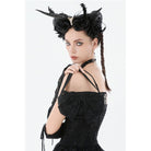 Darkinlove Women's Gothic Lace Bow Knot Mini Handbag