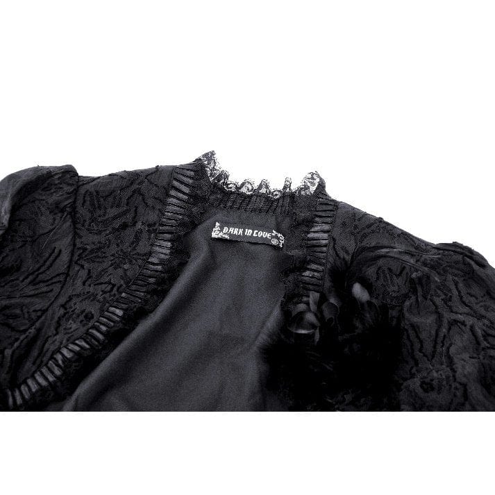 Darkinlove Women's Gothic Lace Bubble-Sleeved Cape