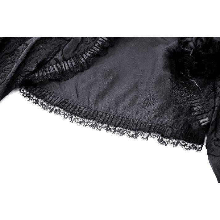 Darkinlove Women's Gothic Lace Bubble-Sleeved Cape