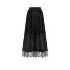 Darkinlove Women's Gothic Lace Floral Tassel Maxi Skirt