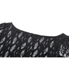 Koszula damska z długim rękawem w stylu gotyckim Darkinlove z koronką i sznurowaniem