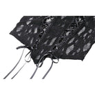 Koszula damska z długim rękawem w stylu gotyckim Darkinlove z koronką i sznurowaniem