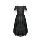 Darkinlove Women's Gothic Lace Off-Shoulder Tassels Dress