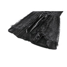 Darkinlove Women's Gothic Lace Patchwork Lace-up Square-cut Collar Dress
