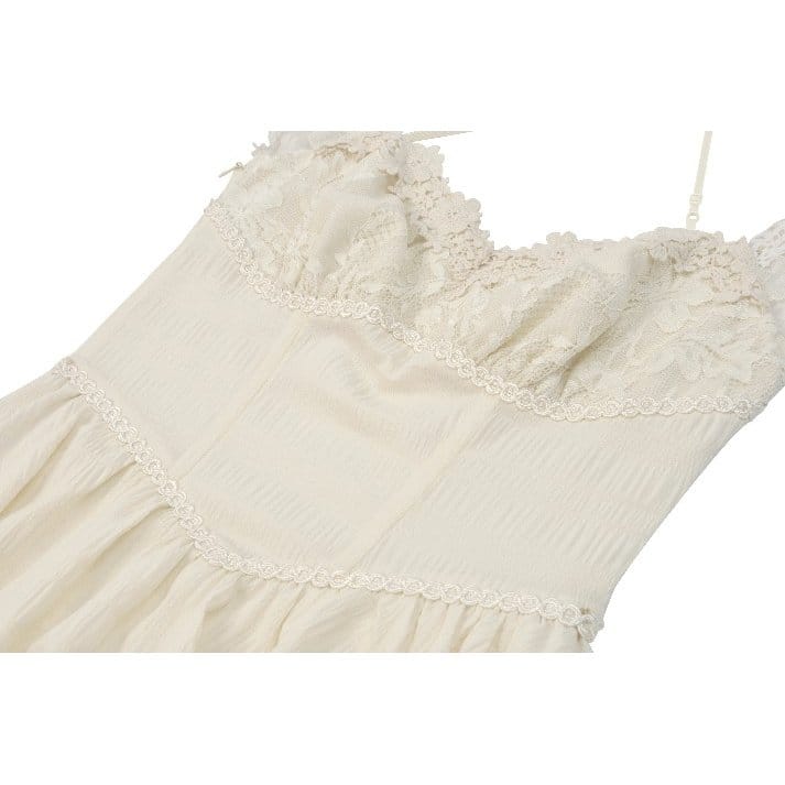 Darkinlove Women's Gothic Lace Patchwork Ruffled Asymmetric Off Shoulder Dress