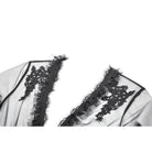 Darkinlove Women's Gothic Lace Patchwork Sheer Flare Sleeve Coat