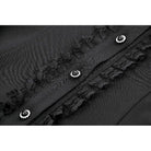 Darkinlove Women's Gothic Lace Pleated Bow-Trim Dress