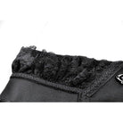 Darkinlove Women's Gothic Lace Ruffled Buckle Underbust Corset