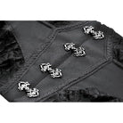 Darkinlove Women's Gothic Lace Ruffled Buckle Underbust Corset